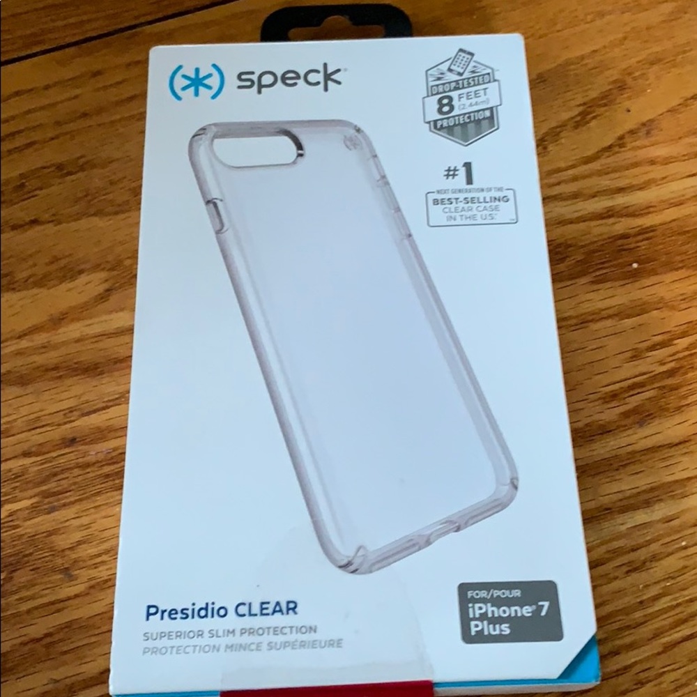 Speck presidio clear phone case for iPhone 7+